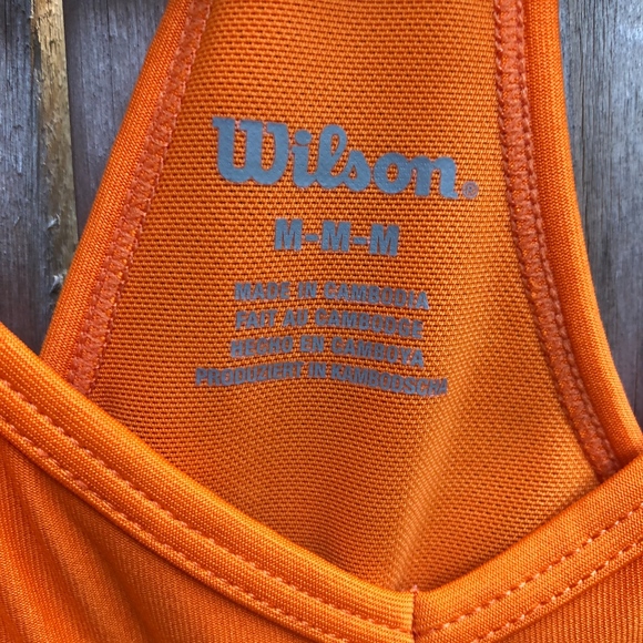 Wilson orange tennis tank top - Picture 3 of 5